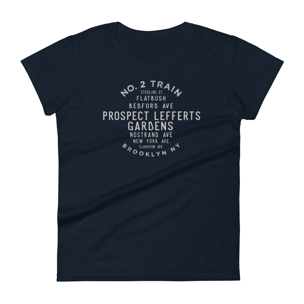 Prospect Lefferts Gardens Brooklyn NYC Women's Grid Tee