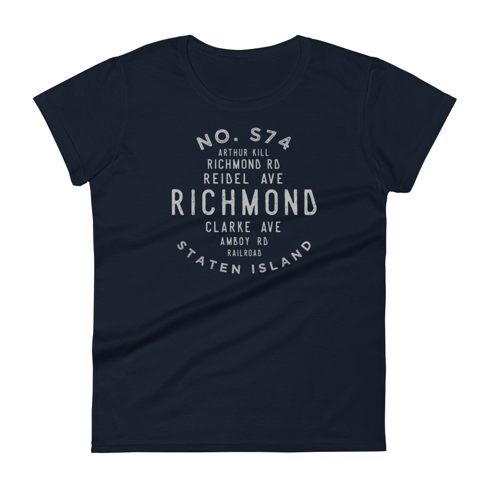 Richmond Staten Island NYC Women's Grid Tee