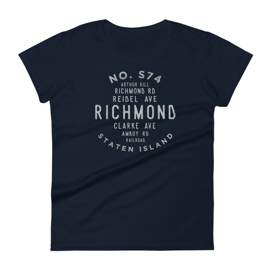 Richmond Staten Island NYC Women's Grid Tee