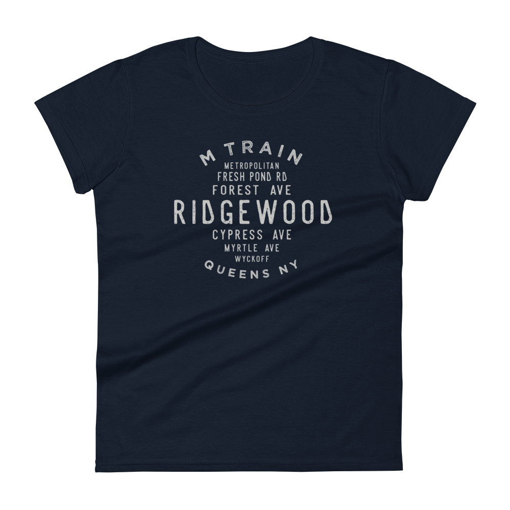 Ridgewood Queens NYC Women's Grid Tee