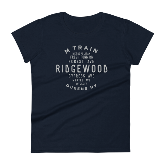 Ridgewood Queens NYC Women's Grid Tee