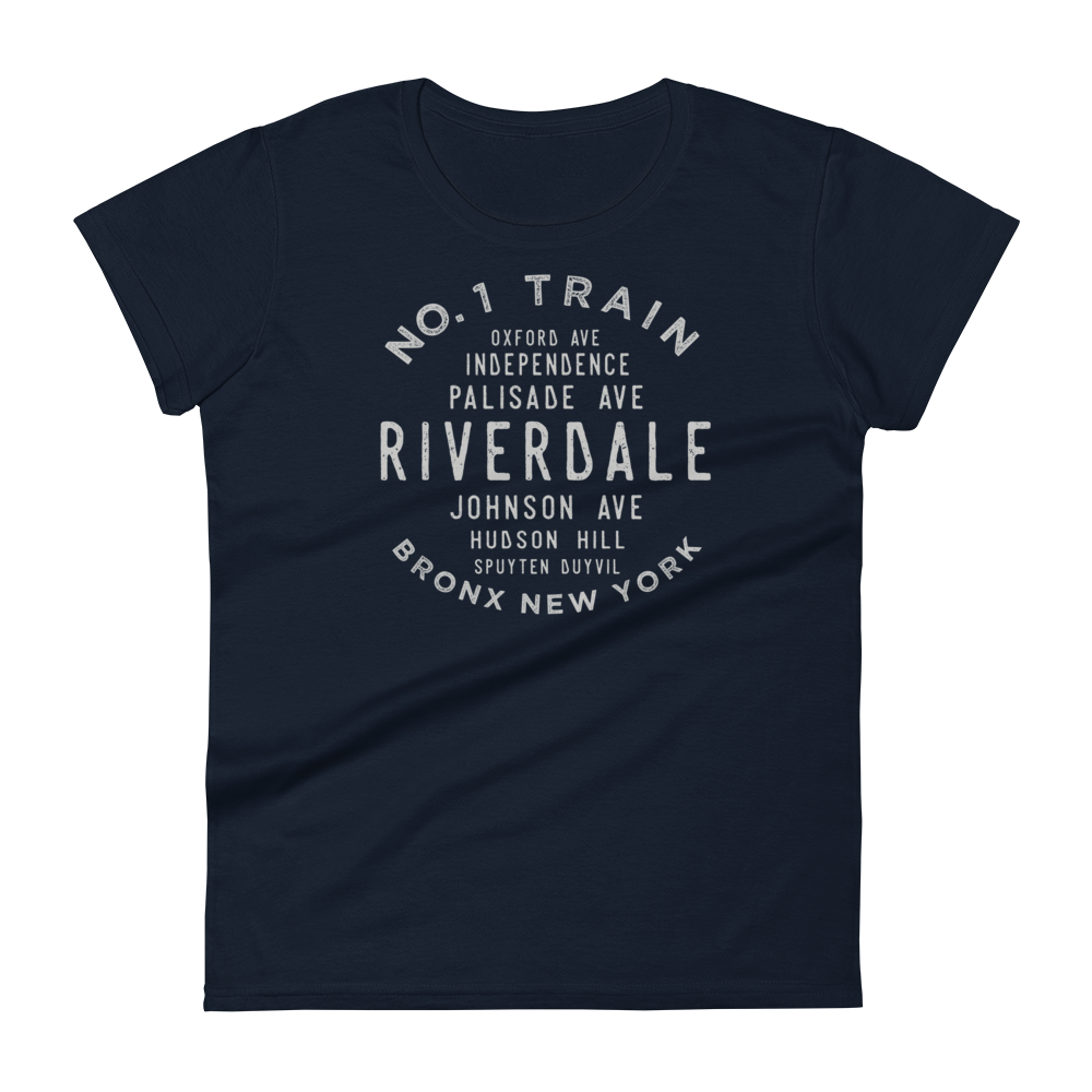 Riverdale Bronx NYC Women's Grid Tee