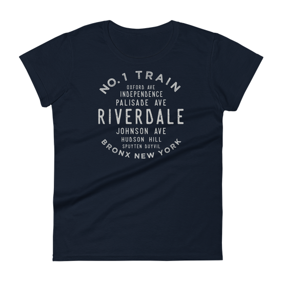 Riverdale Bronx NYC Women's Grid Tee