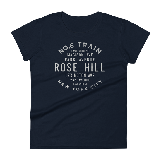 Rose Hill Manhattan NYC Women's Grid Tee