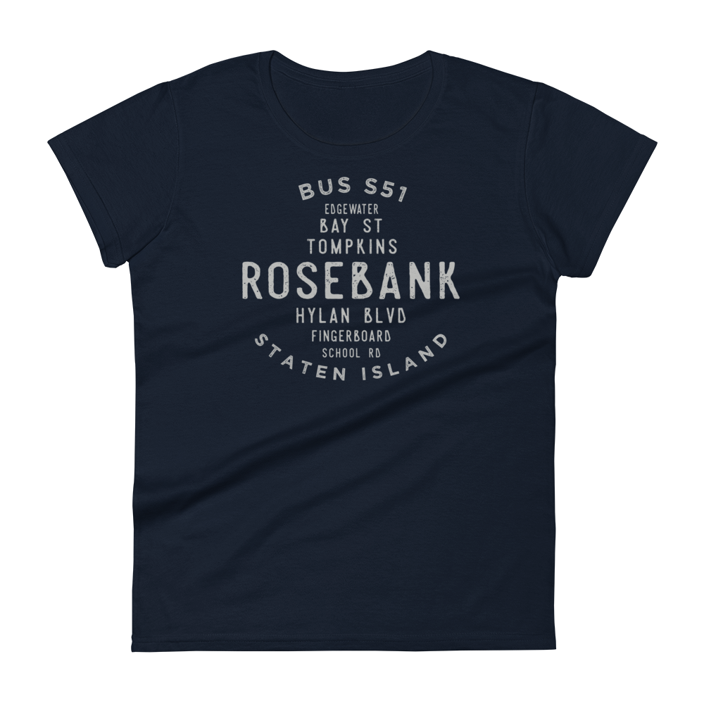 Rosebank Staten Island NYC Women's Grid Tee