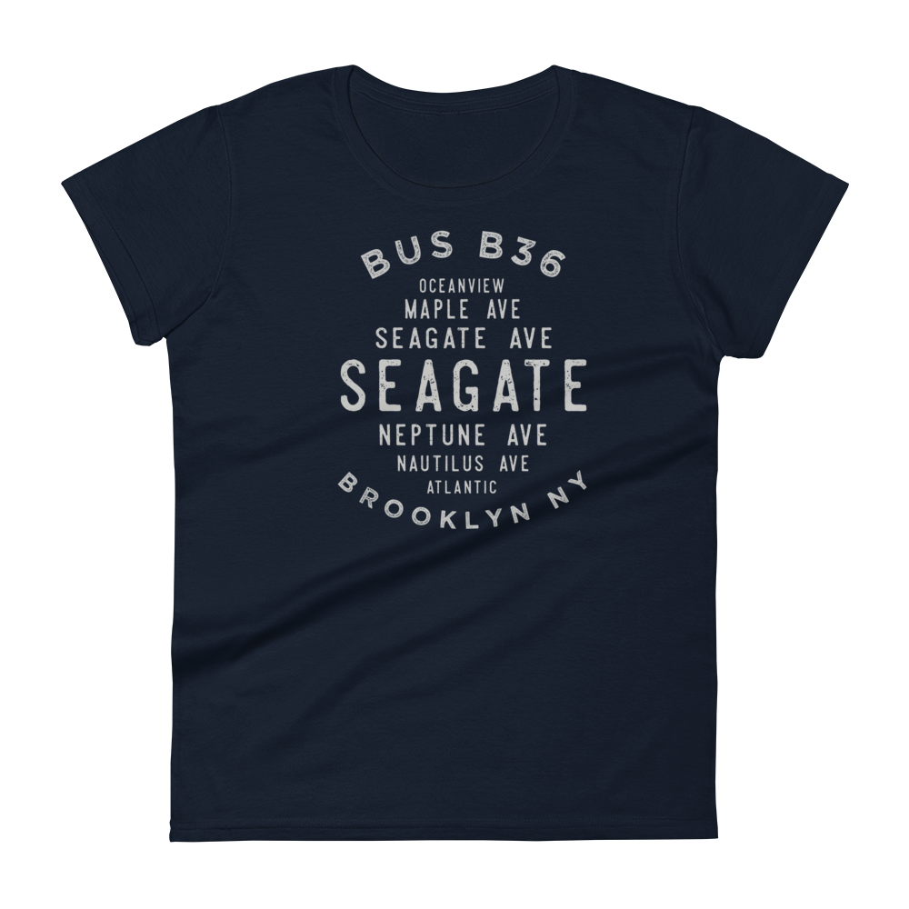 Seagate Brooklyn NYC Women's Grid Tee