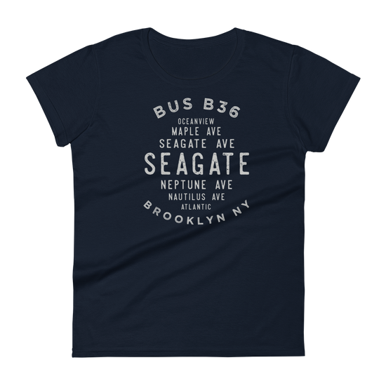 Seagate Brooklyn NYC Women's Grid Tee