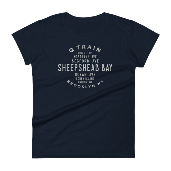 Sheepshead Bay Brooklyn NYC Women's Grid Tee