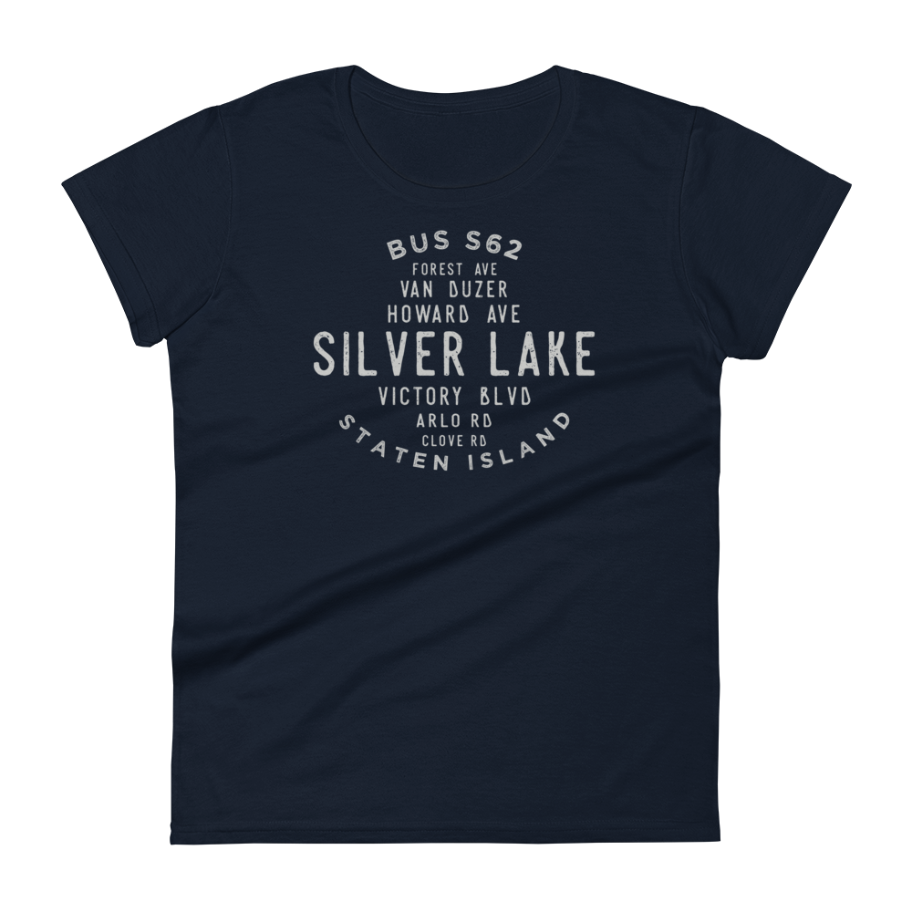 Silver Lake Staten Island NYC Women's Grid Tee