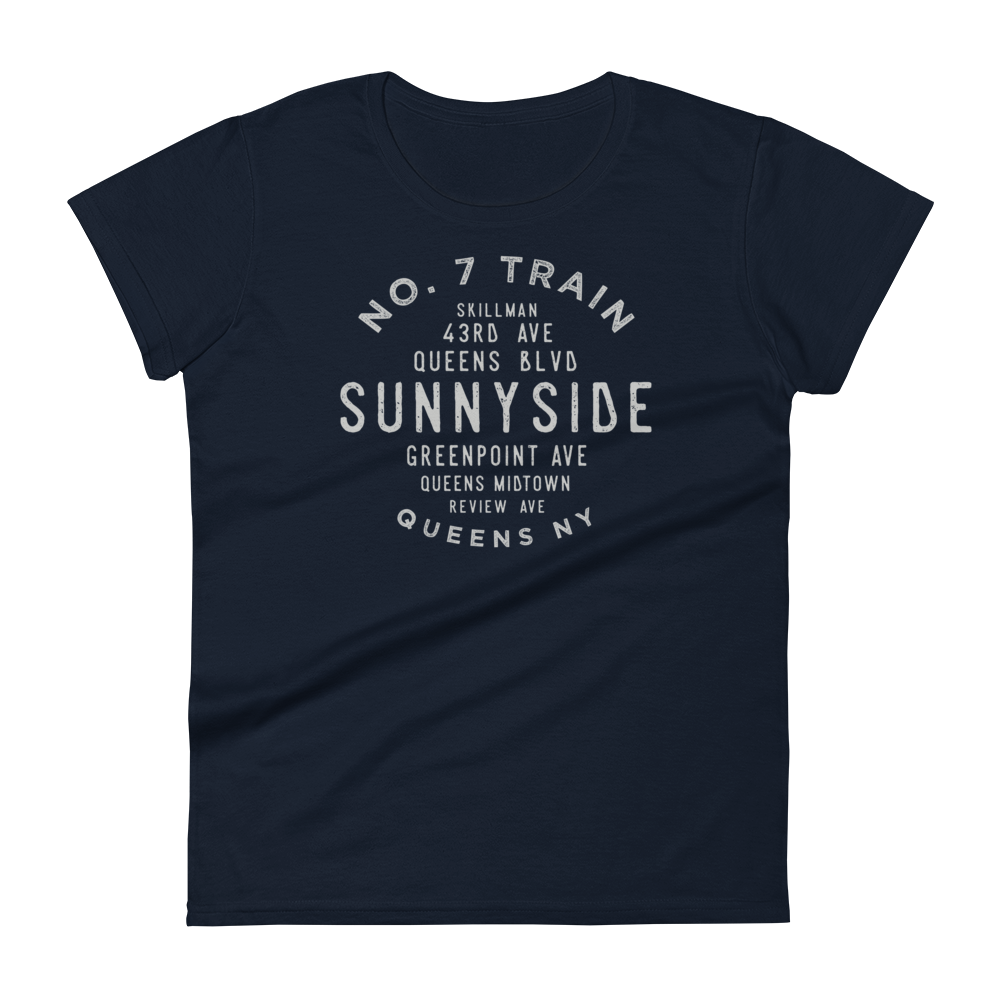 Sunnyside Queens NYC Women's Grid Tee