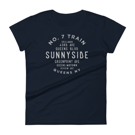 Sunnyside Queens NYC Women's Grid Tee