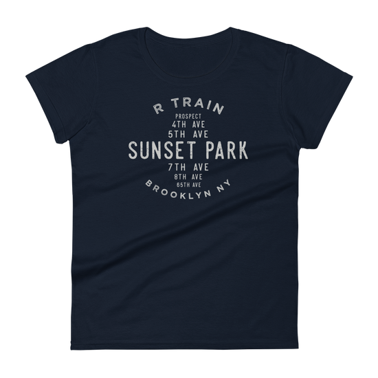 Sunset Park Brooklyn NYC Women's Grid Tee