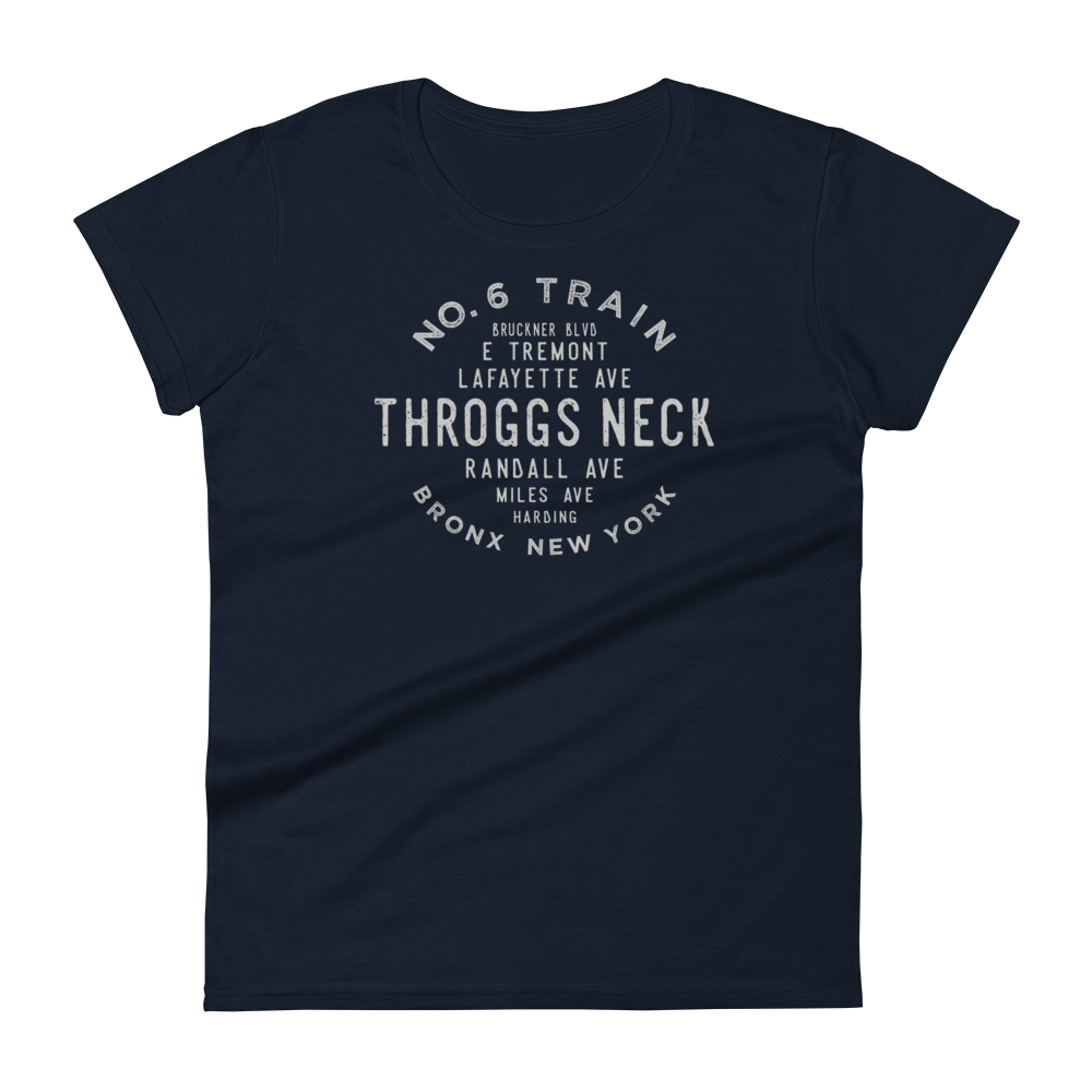 Throggs Neck Bronx NYC Women's Grid Tee