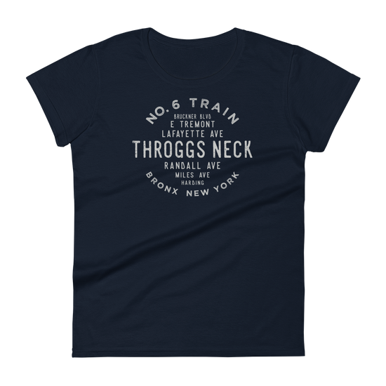 Throggs Neck Bronx NYC Women's Grid Tee