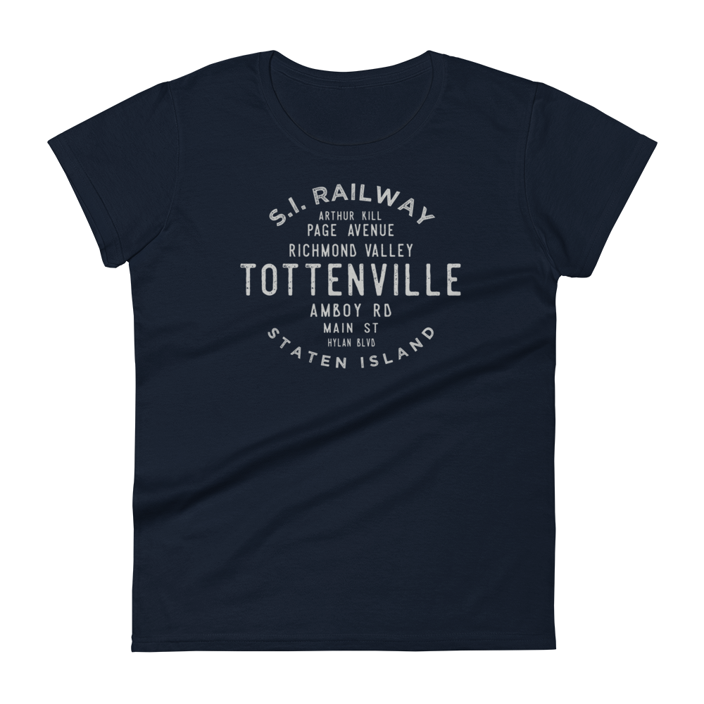 Tottenville Staten Island NYC Women's Grid Tee