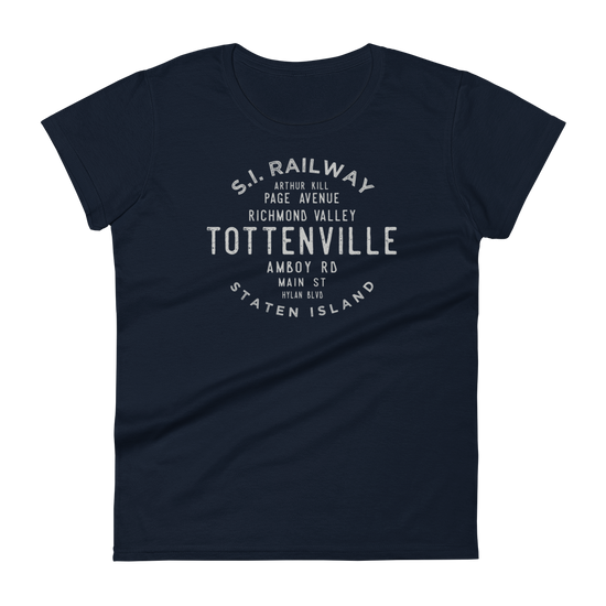 Tottenville Staten Island NYC Women's Grid Tee