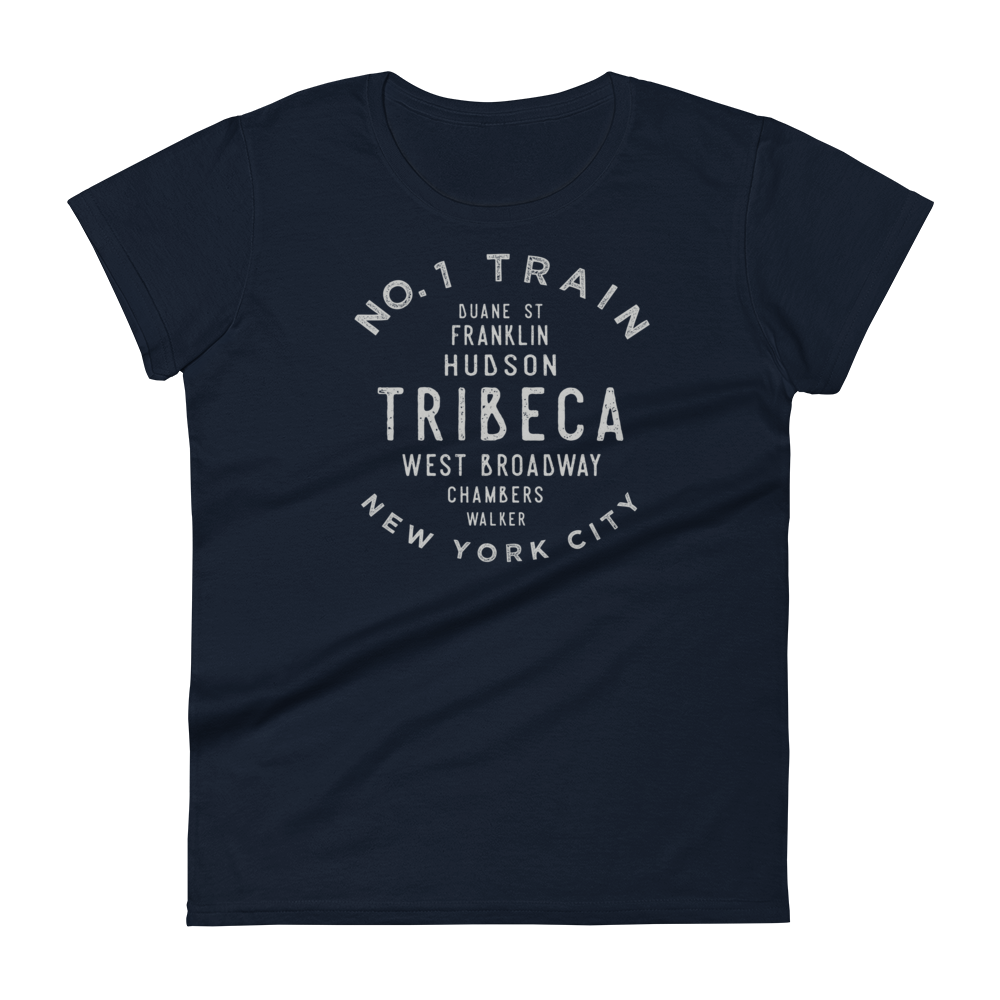 Tribeca Manhattan NYC Women's Grid Tee