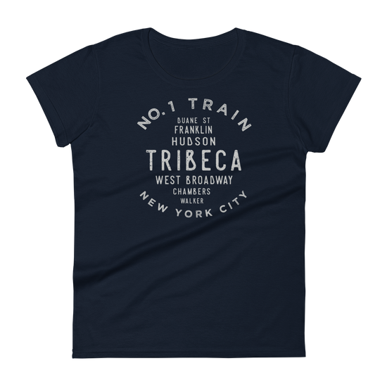 Tribeca Manhattan NYC Women's Grid Tee