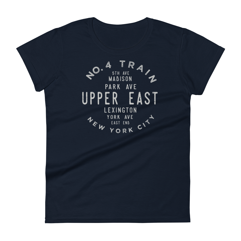 Upper East Manhattan NYC Women's Grid Tee