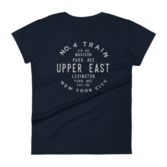 Upper East Manhattan NYC Women's Grid Tee