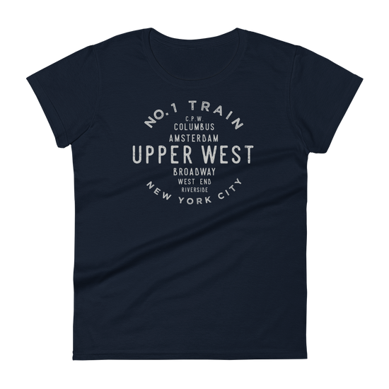 Upper West Manhattan NYC Women's Grid Tee