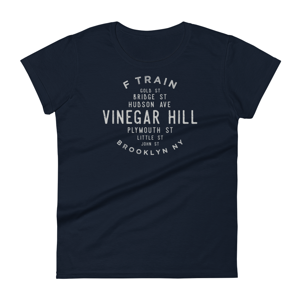 Vinegar Hill Brooklyn NYC Women's Grid Tee