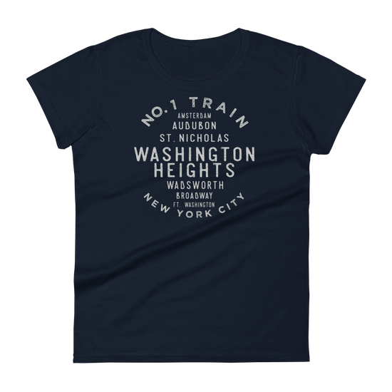 Washington Heights Manhattan NYC Women's Grid Tee