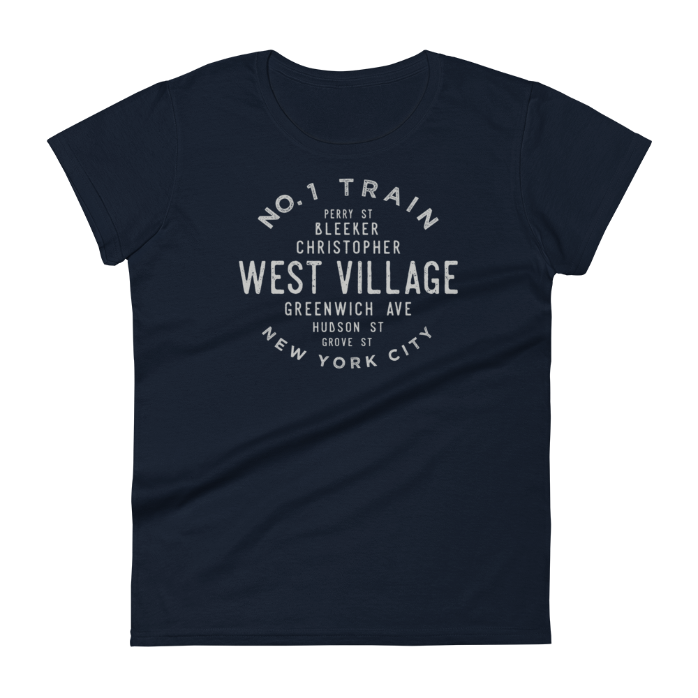 West Village Manhattan NYC Women's Grid Tee