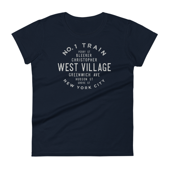 West Village Manhattan NYC Women's Grid Tee