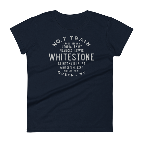 Whitestone Queens NYC Women's Grid Tee