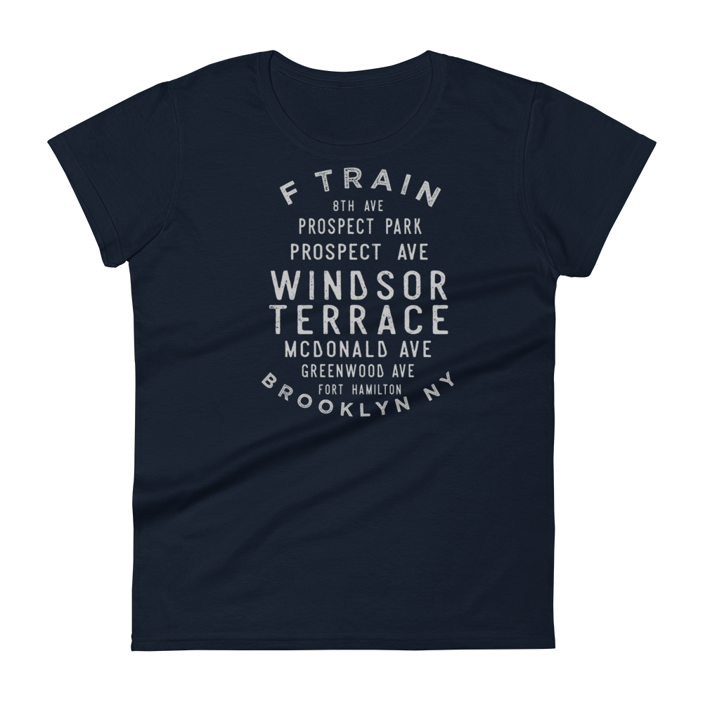 Windsor Terrace Brooklyn NYC Women's Grid Tee