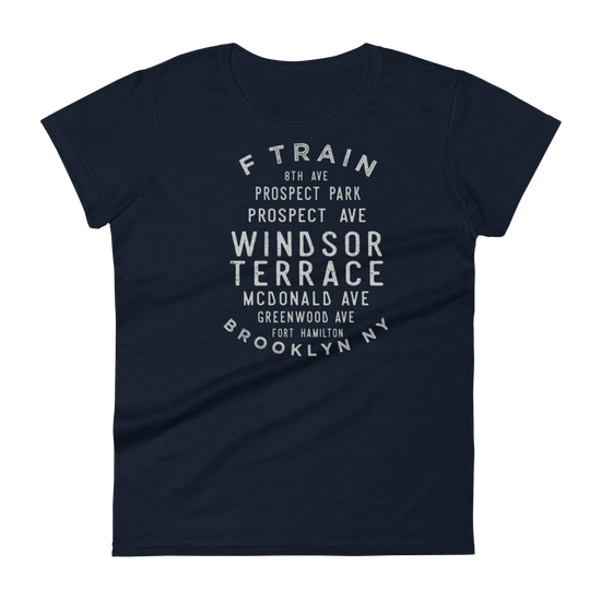 Windsor Terrace Brooklyn NYC Women's Grid Tee