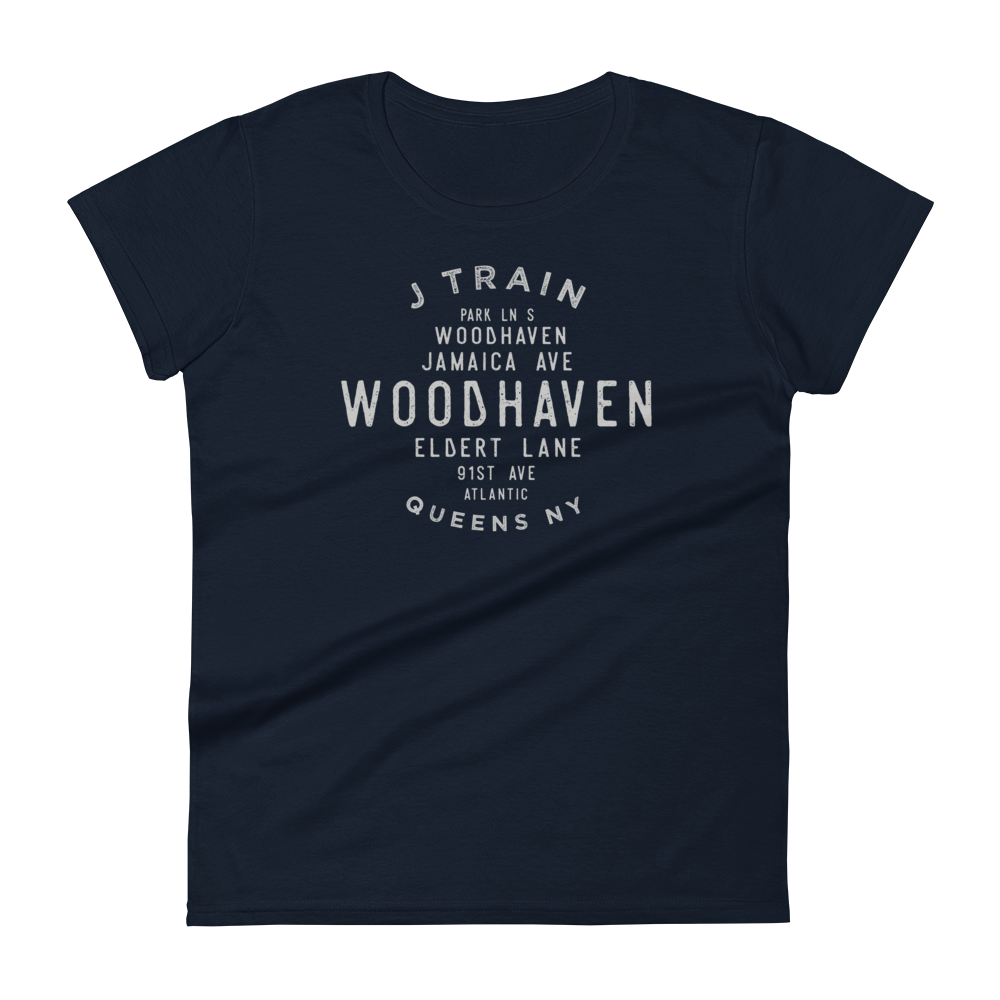 Woodhaven Queens NYC Women's Grid Tee