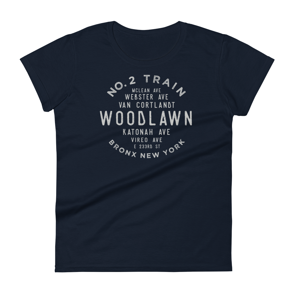 Woodlawn Heights Bronx NYC Women's Grid Tee