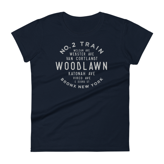 Woodlawn Heights Bronx NYC Women's Grid Tee