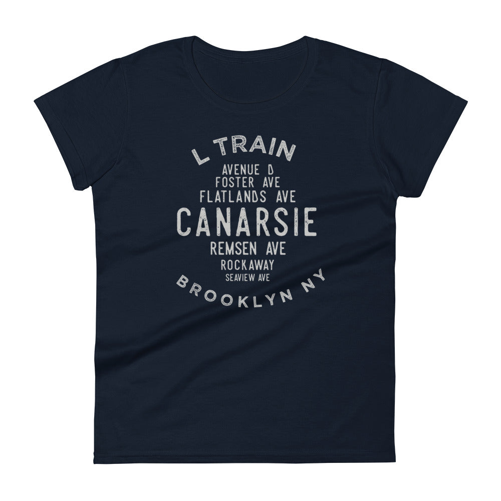 Canarsie Brooklyn NYC Women's Grid Tee