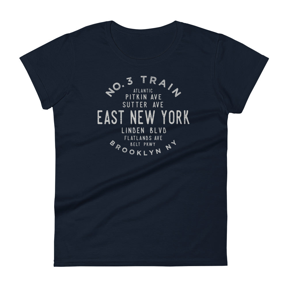 East New York Brooklyn NYC Women's Grid Tee