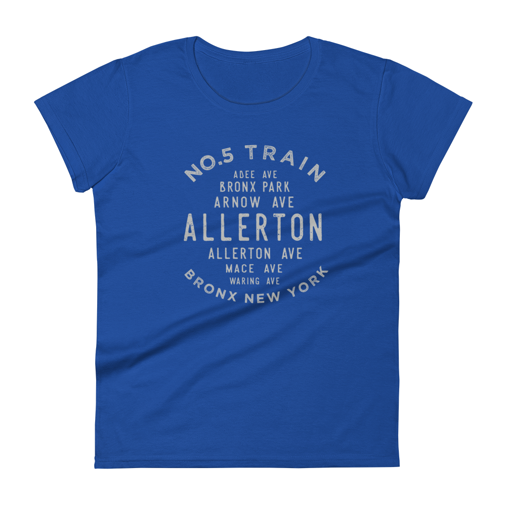 Allerton Bronx NYC Women's Grid Tee