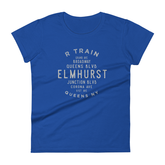 Elmhurst Queens NYC Women's Grid Tee