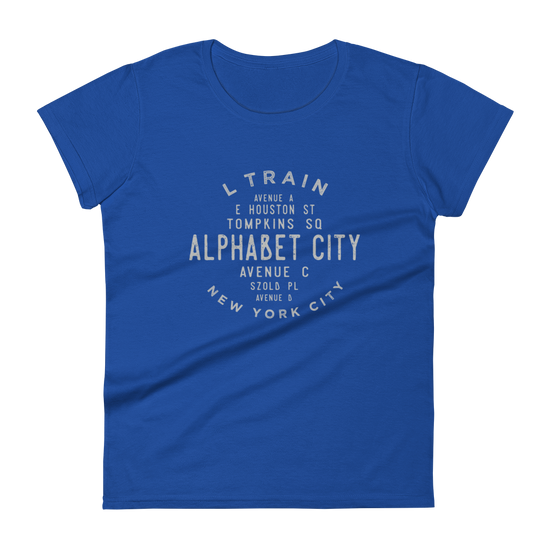 Alphabet City Manhattan NYC Women's Grid Tee