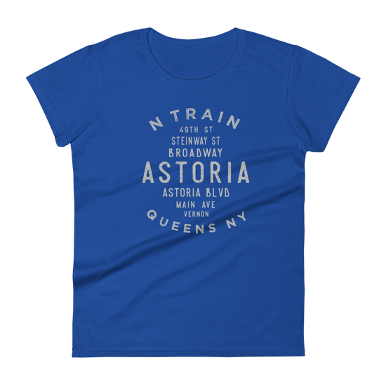 Astoria Queens NYC Women's Grid Tee