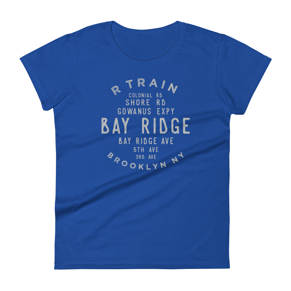 Bay Ridge Brooklyn NYC Women's Grid Tee