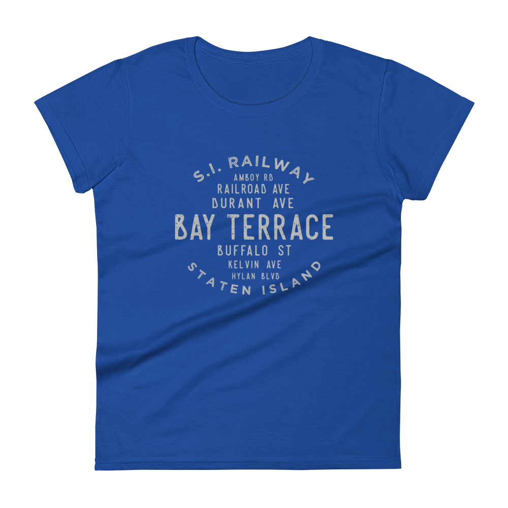 Bay Terrace Staten Island NYC Women's Grid Tee