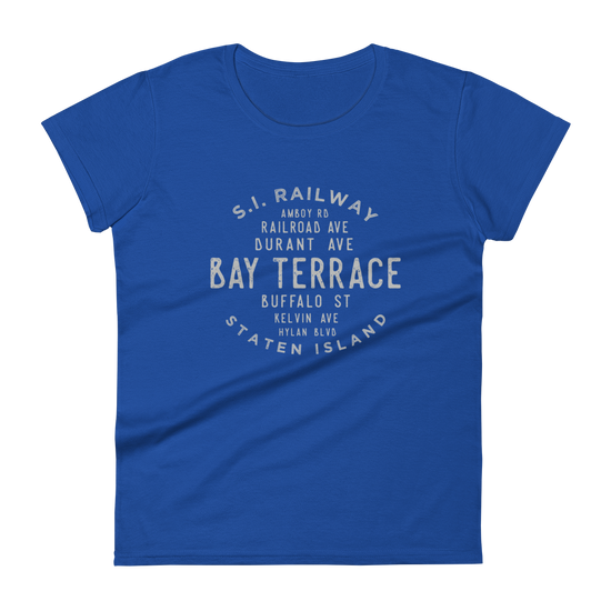 Bay Terrace Staten Island NYC Women's Grid Tee