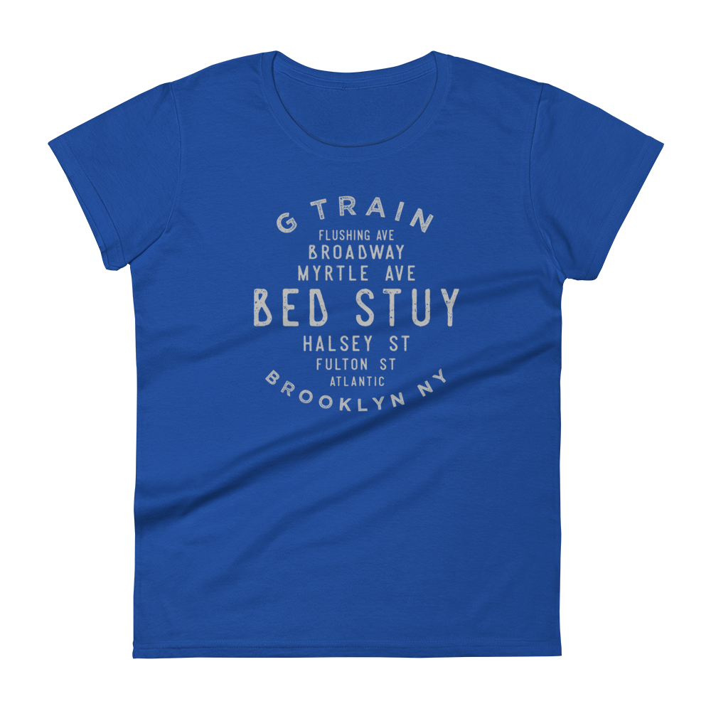 Bed Stuy Brooklyn NYC Women's  Grid Tee