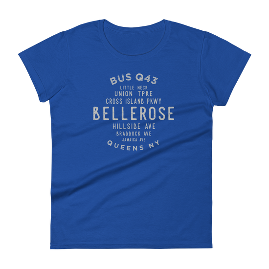 Bellerose Queens NYC Women's Grid Tee