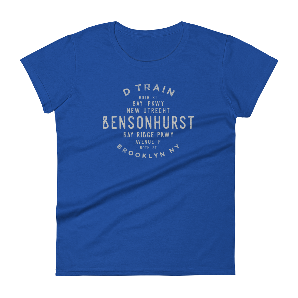 Bensonhurst Brooklyn NYC Women's Grid Tee