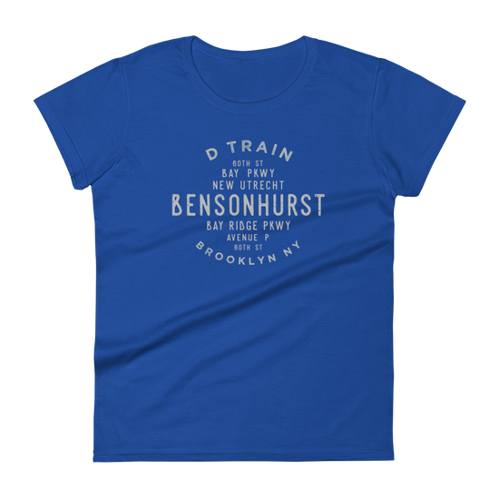 Bensonhurst Brooklyn NYC Women's Grid Tee