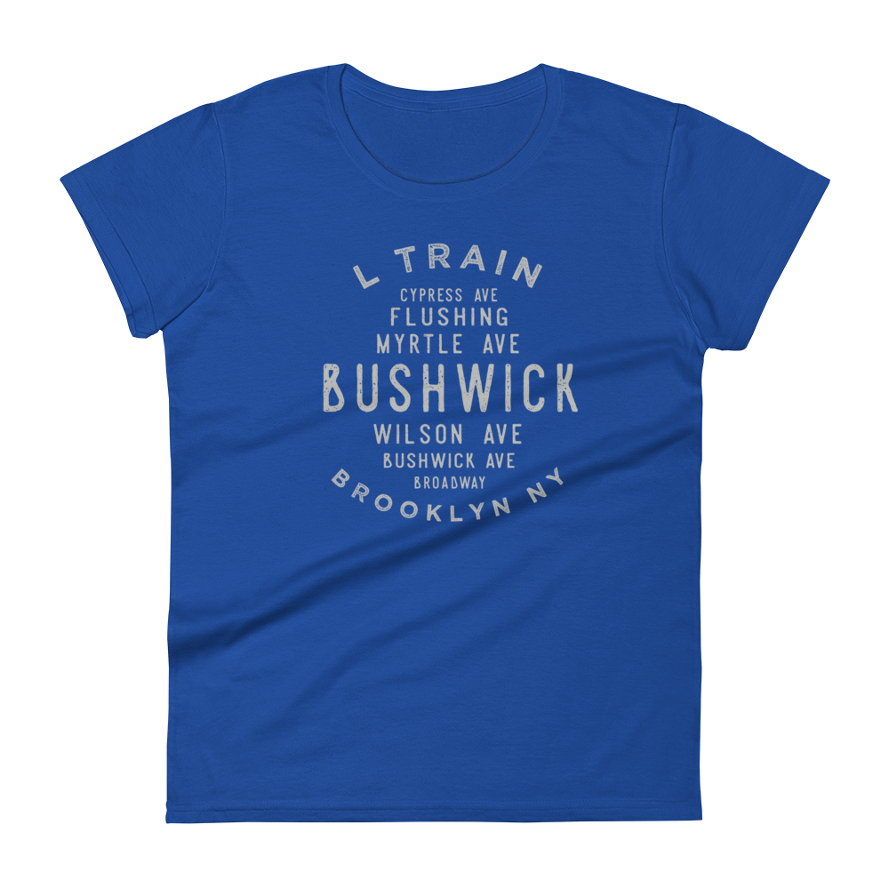 Bushwick Brooklyn NYC Women's Grid  Tee