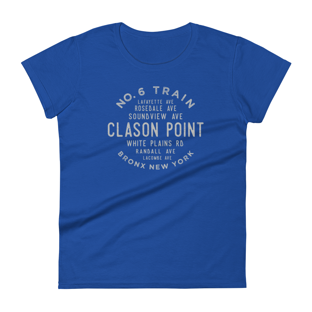 Clason Point Bronx NYC Women's Grid Tee